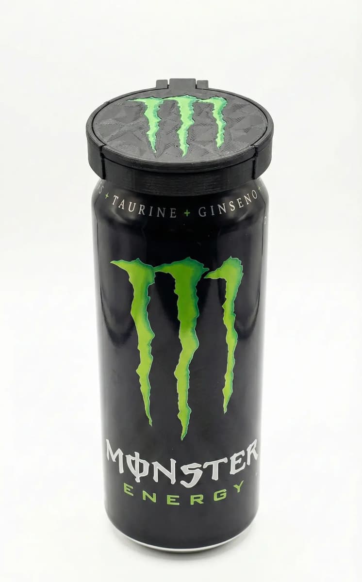 05 Tampas Reutilizável Para Lata 473ml Tipo Monster Flip Top