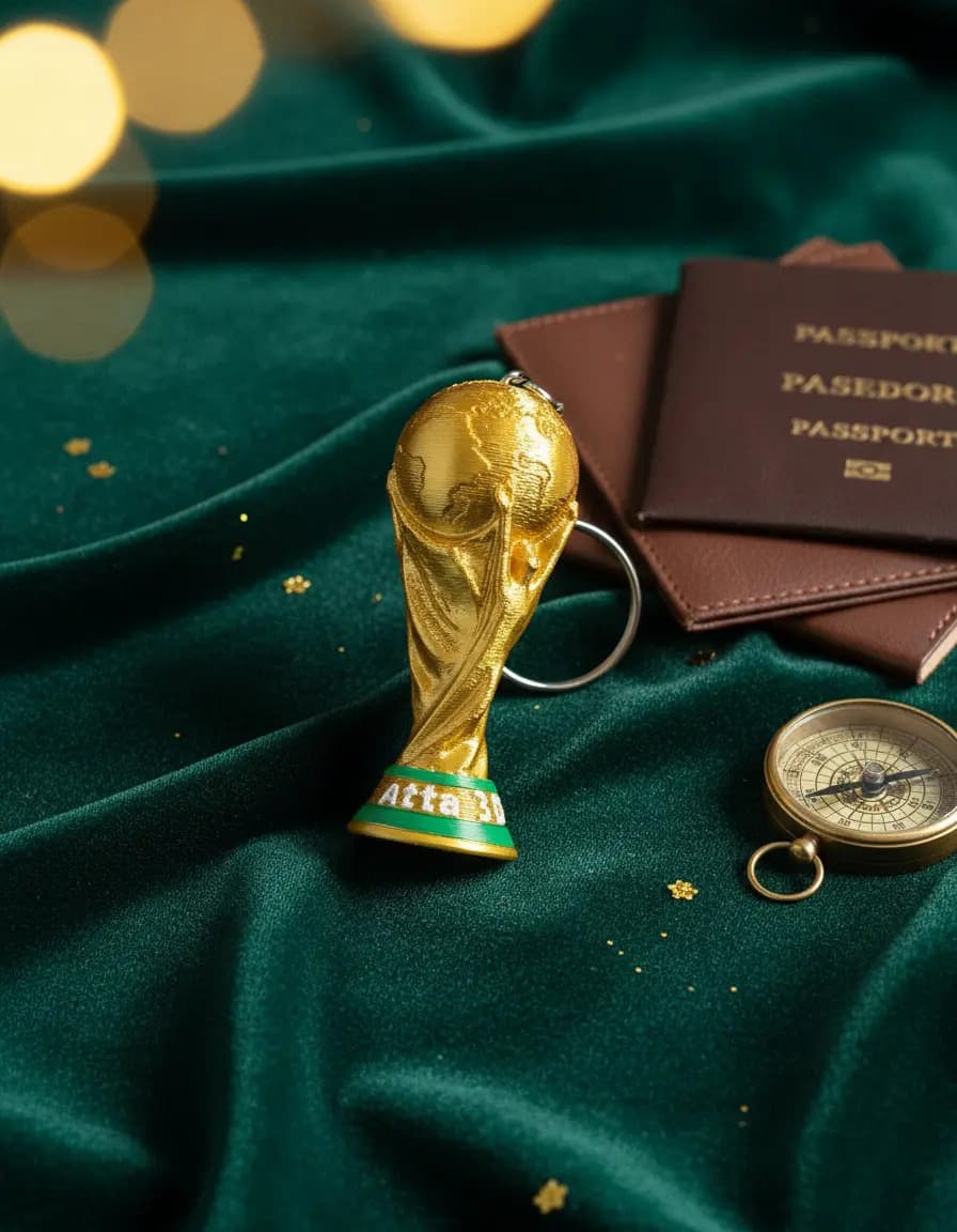 Chaveiro Personalizado Taca Copa Do Mundo Fifa Dourado