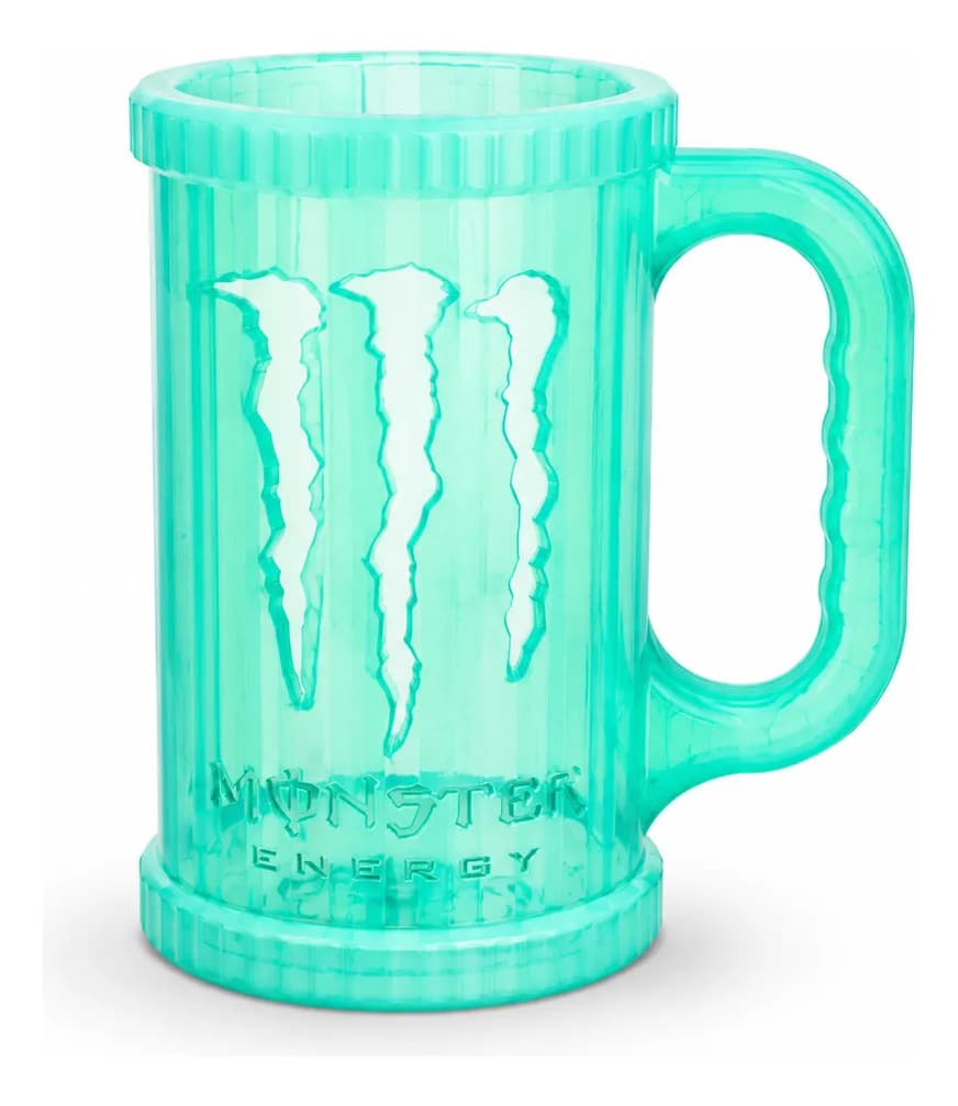 Caneca Porta Lata Monster 473ml Azul-turquesa